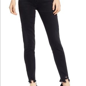 AGOLDE Sophie High Waist Destroyed Hem Skinny